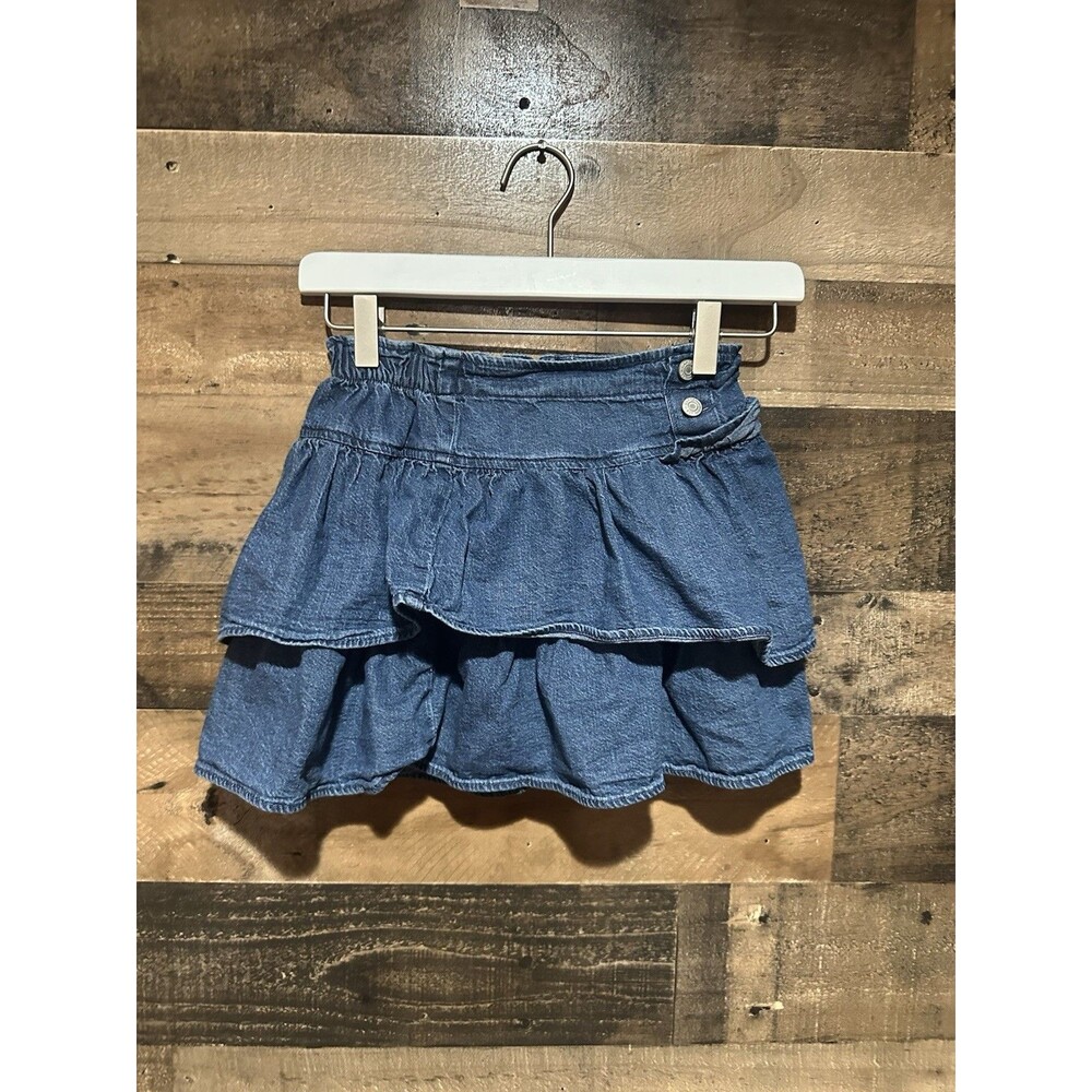 Gap Kids M (8) Denim Ruffle Skirt